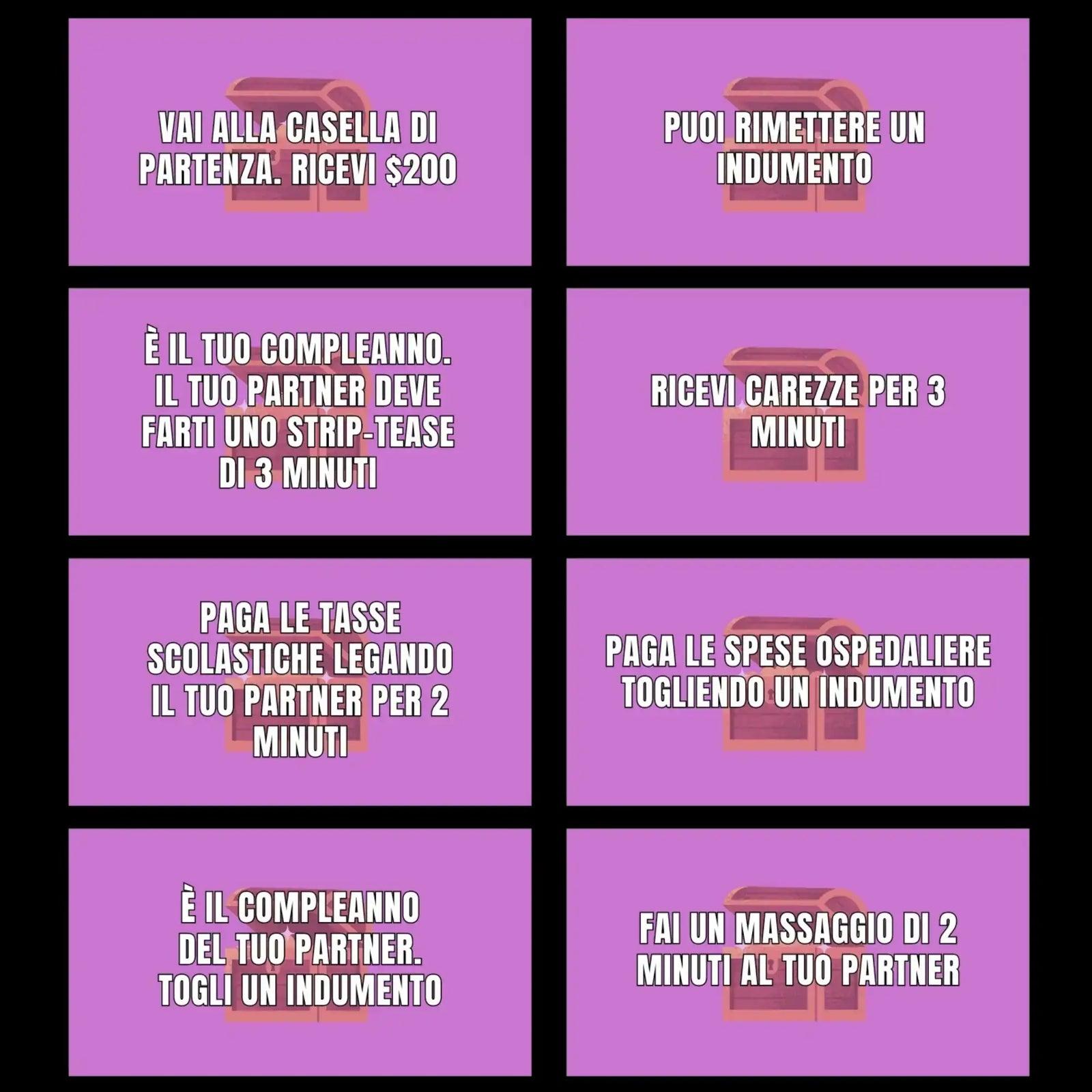 Carte probabilità Adultopia™, sfide e penitenze